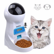 Load image into Gallery viewer, Iseebiz 3L Automatic Pet Feeder With Voice Record Pets food Bowl For Medium Small Dog Cat LCD Screen Dispensers 4 times One Day