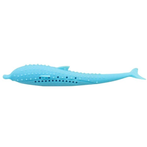 2019 Hot Silicone Fish Shape Cat Toothbrush Teething Toy with Catnip Pet Toys QJ888 #3