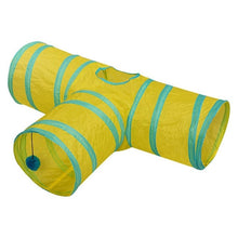 Load image into Gallery viewer, Hot 2/3/4/5 Holes 14 Colors Foldable Pet Cat Tunnel Indoor Outdoor Pet Cat Training Toy for Cat Rabbit Animal Play Tunnel Tube