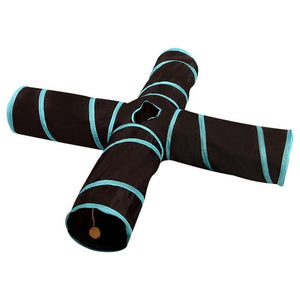 Hot 2/3/4/5 Holes 14 Colors Foldable Pet Cat Tunnel Indoor Outdoor Pet Cat Training Toy for Cat Rabbit Animal Play Tunnel Tube