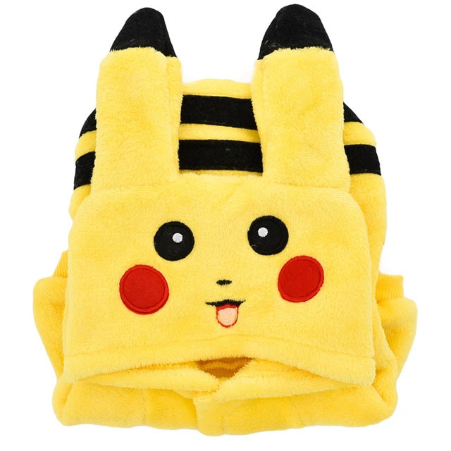 SUPREPET Cat Costume Cute Pet Clothes Pikachu Cosplay Clothes Autumn Winter  Cat clothes Home Pajamas Puppy Hoodie Dog Coat