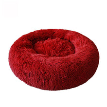 Load image into Gallery viewer, Soft Warm Round Pet Cat Bed Comfortable Pet Nest Dog Cat Washable Kennel Easy To Clean Dog Bed Warm House For Pet