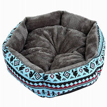Load image into Gallery viewer, Hot Sale Printed Canvas Pet House For Small Dog Fashion Hexagon Dog Mat Soft Cotton Pet Dog Canine Deep Sleeping Bed