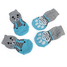Load image into Gallery viewer, 1 pair Creative Cat Coats Pet cat socks Dog Socks Traction Control for Indoor Wear L/M/S Cat Clothing Multicolor S M L 4