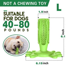 Load image into Gallery viewer, Pet Dog Toothbrush Chew Toy Doggy Brush Stick Soft Rubber Teeth Cleaning Dot Massage Toothpaste for Small dogs Pets Toothbrushes