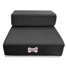 Load image into Gallery viewer, Breathable Mesh Foldable Pet Stairs Detachable Pet Bed Stairs Dog Ramp 2 Steps Ladder for Small Dogs Puppy Cat Bed Cushion Mat
