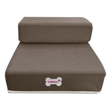 Load image into Gallery viewer, Breathable Mesh Foldable Pet Stairs Detachable Pet Bed Stairs Dog Ramp 2 Steps Ladder for Small Dogs Puppy Cat Bed Cushion Mat