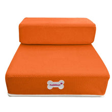 Load image into Gallery viewer, Breathable Mesh Foldable Pet Stairs Detachable Pet Bed Stairs Dog Ramp 2 Steps Ladder for Small Dogs Puppy Cat Bed Cushion Mat