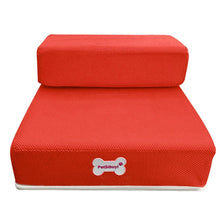 Load image into Gallery viewer, Breathable Mesh Foldable Pet Stairs Detachable Pet Bed Stairs Dog Ramp 2 Steps Ladder for Small Dogs Puppy Cat Bed Cushion Mat