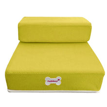 Load image into Gallery viewer, Breathable Mesh Foldable Pet Stairs Detachable Pet Bed Stairs Dog Ramp 2 Steps Ladder for Small Dogs Puppy Cat Bed Cushion Mat