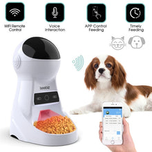 Load image into Gallery viewer, Iseebiz 3L Automatic Pet Feeder With Voice Record Pets food Bowl For Medium Small Dog Cat LCD Screen Dispensers 4 times One Day